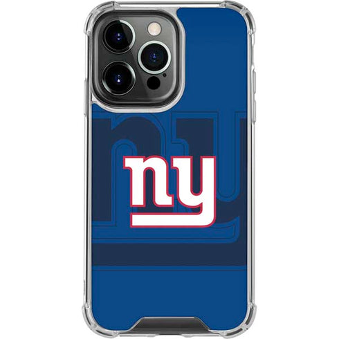 NFL New York Giants Double Vision iPhone 16 Pro Clear Case